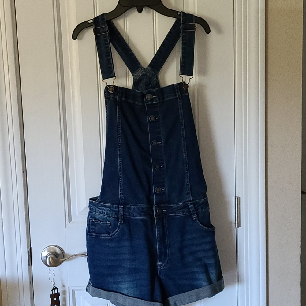 Jr's Jean Short Overalls